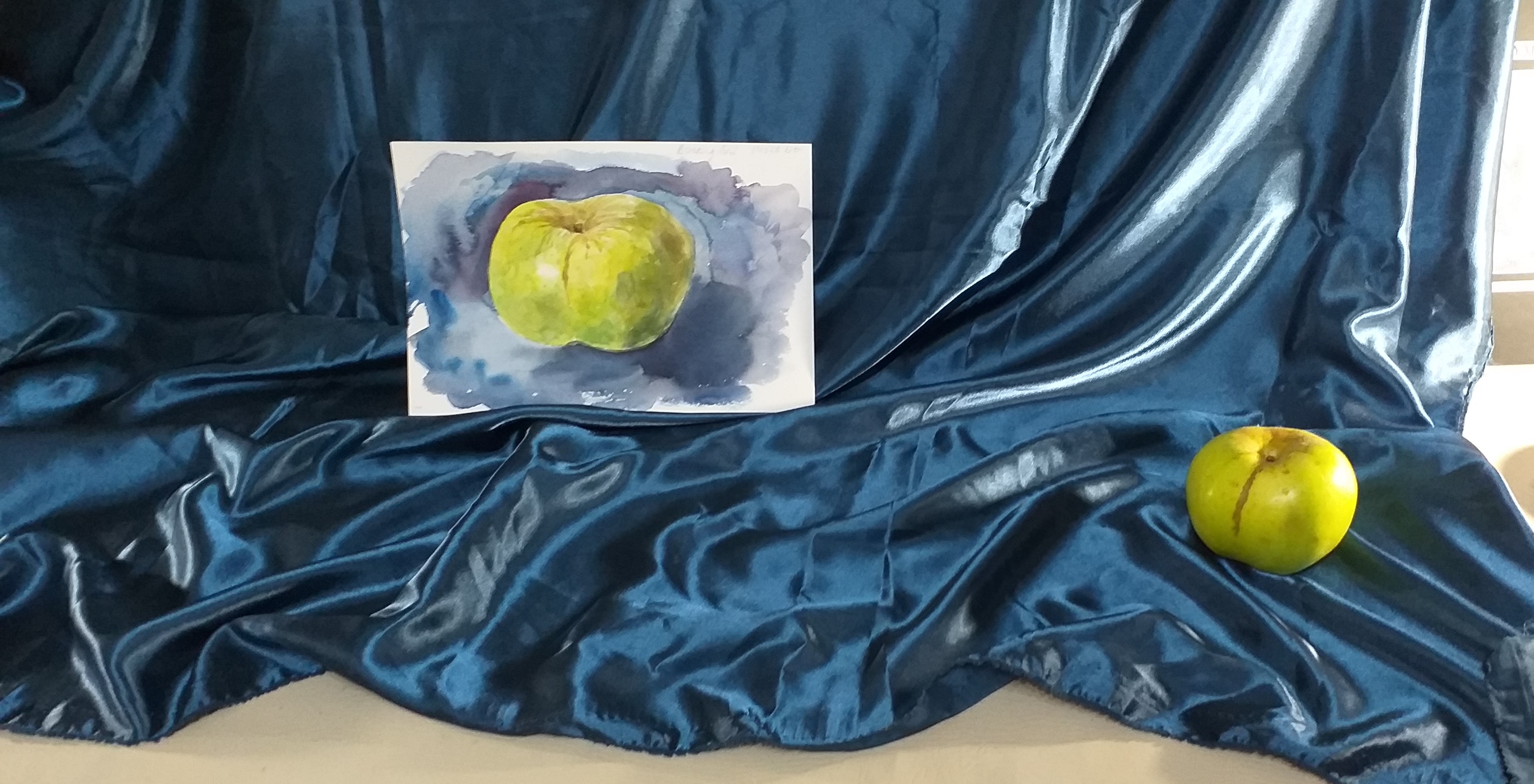 Learning how to paint fruit in watercolour at  Watercolour classes for beginners in Kidderminster Worcestershire