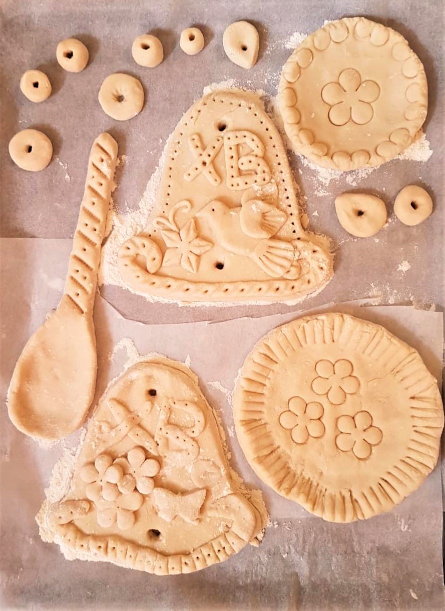 salt dough creations made by children and parents