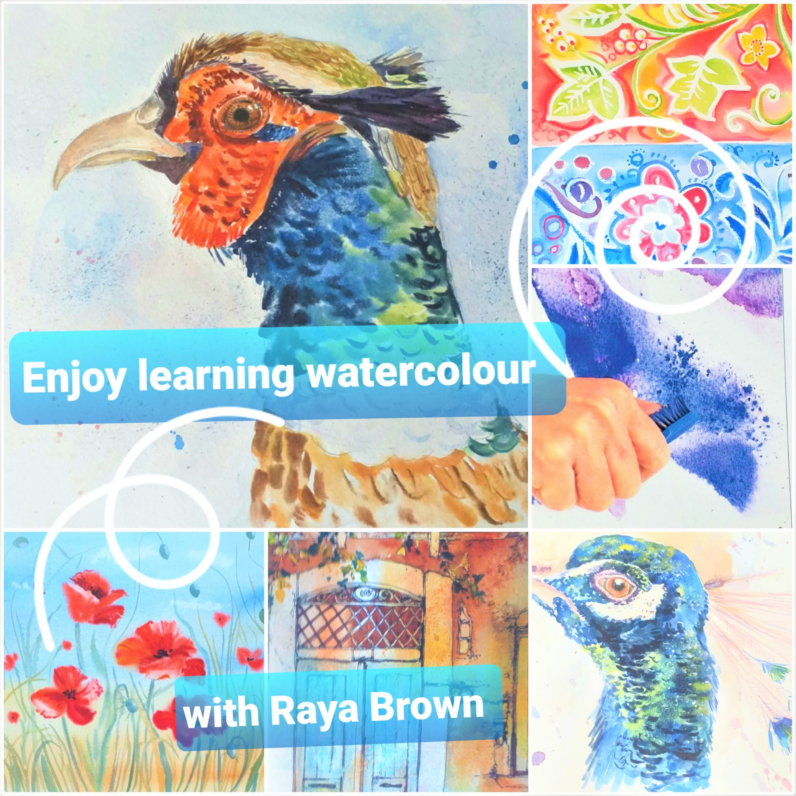 One place left on this exciting interactive online Watercolour course with live tuition